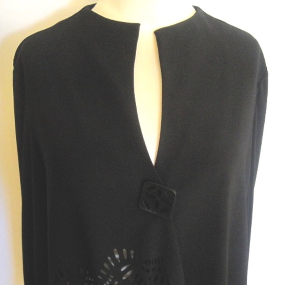 Joseph Ribkoff Asymmetric Jacket w/Cut Out Detail - Picture 2 of 9